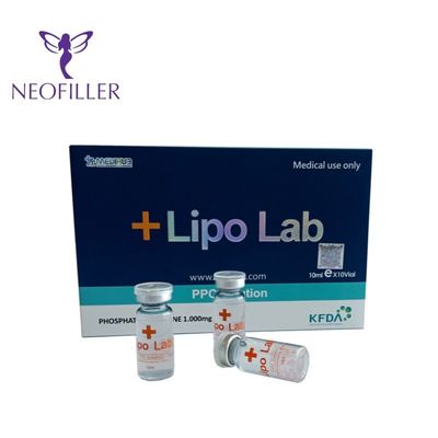 वसा घटाने के लिए लिपो लैब 10 मिलीलीटर लिपोलिसिस समाधान स्लिमिंग पीपीसी इंजेक्शन