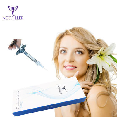 झुर्रियों के लिए सिरिंज शिकन हटाने Hyaluronic एसिड भराव 2ml Hyaluronic एसिड इंजेक्शन