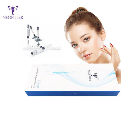 झुर्रियों के लिए सिरिंज शिकन हटाने Hyaluronic एसिड भराव 2ml Hyaluronic एसिड इंजेक्शन