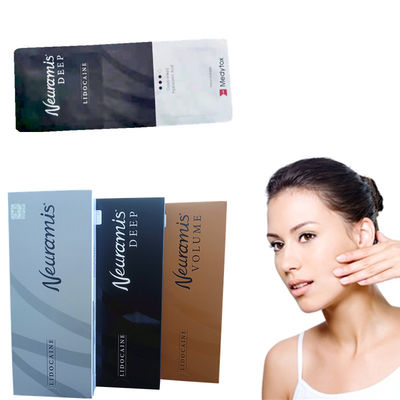 माथे का चेहरा न्यूरैमिस त्वचीय भराव होंठ सुधार झुर्रियाँ Hyaluronic एसिड