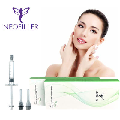 नितंबों के लिए 2ml झुर्रियाँ Hyaluronic एसिड क्रॉसलिंकिंग Hyaluronic एसिड त्वचीय भराव