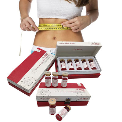 लाल Ampoule फैट शॉट्स वजन घटाने 10cc शरीर पेट में वसा भंग इंजेक्शन