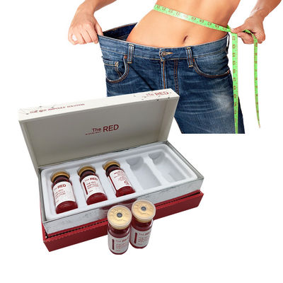 लाल Ampoule फैट शॉट्स वजन घटाने 10cc शरीर पेट में वसा भंग इंजेक्शन