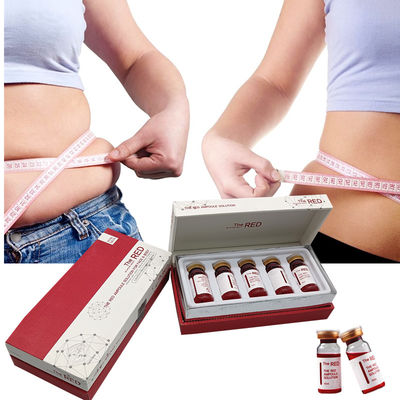 लाल Ampoule फैट शॉट्स वजन घटाने 10cc शरीर पेट में वसा भंग इंजेक्शन