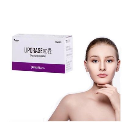 Lyophilized पाउडर सफेद लिपोरेज इंजेक्शन कोरिया चेहरे Hyaluronidase भराव विघटनकर्ता