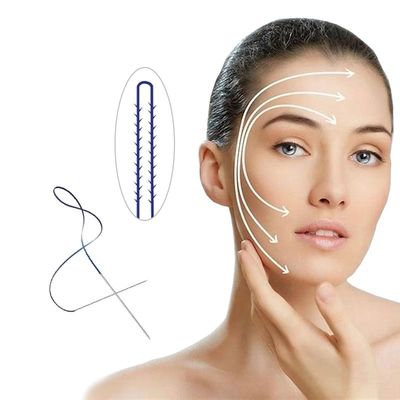 PCL Pdo आइब्रो लिफ्ट फेशियल थ्रेडिंग फेस लिफ्ट 4d 6d मोनो स्क्रू 30G 25MM