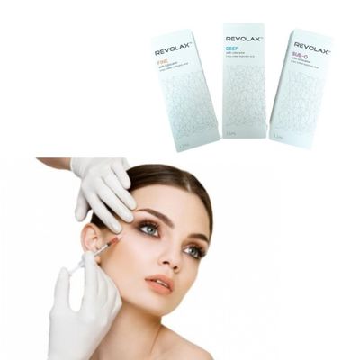 सिरिंज पैकेजिंग चेहरे के होंठों को भरने के लिए Hyaluronic Acid Revolax Dermal Filler