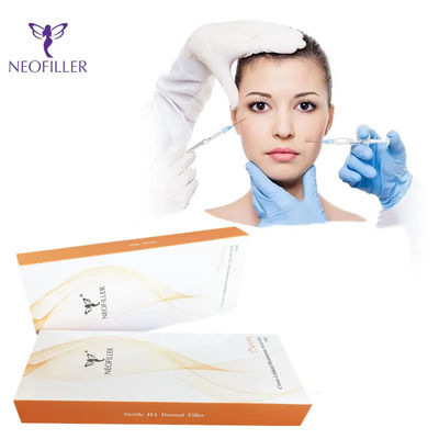 पारदर्शी इंजेक्शन गहराई Hyaluronic एसिड Dermal Filler 1ml 2ml 10ml 20ml