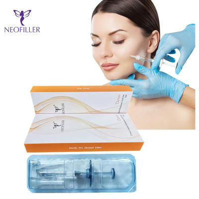 पारदर्शी इंजेक्शन गहराई Hyaluronic एसिड Dermal Filler 1ml 2ml 10ml 20ml