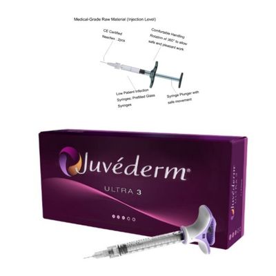 Hyaluronic Acid Gel Juvederm Dermal Filler 6-9 महीने प्रभाव कमरे के तापमान पर भंडारण