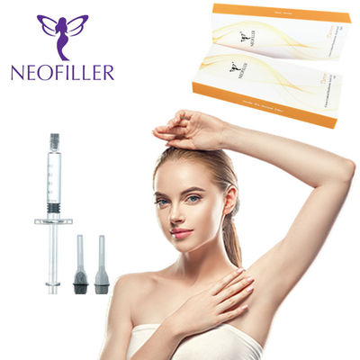 चेहरे के इंजेक्शन के लिए 24mg/ml क्रॉस लिंक्ड पारदर्शी हाइलूरोनिक एसिड डर्मल फिलर