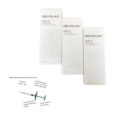 Revolax Dermal Filler के साथ चेहरे का नवीनीकरण 6-12 महीने प्रभाव की अवधि Hyaluronic एसिड