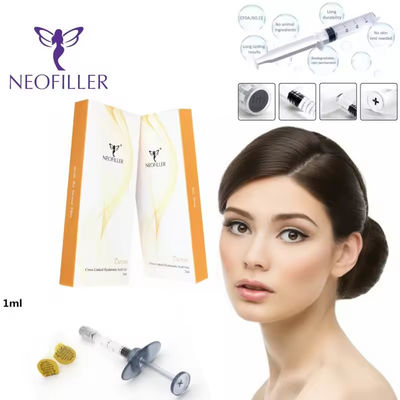 Neofiller 2ml Hyaluronic Acid Dermal Filler Lido इंजेक्शन योग्य जेल चेहरे का नवीनीकरण बढ़ाने वाला