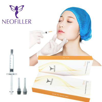 पारदर्शी 24mg-ml Hyaluronic Acid Dermal Filler इंजेक्शन योग्य जेल 9-12 महीने दीर्घायु चेहरे का कायाकल्प बढ़ाने वाला