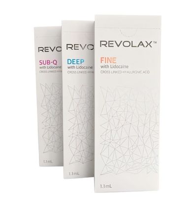 1.1ml Dermal Lip Fillers Revolax Fine Deep Sub-Q For Anti Wrinkles हाइलूरोनिक एसिड इंजेक्शन के लिए