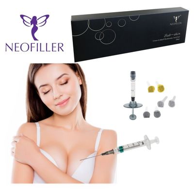 कमरे के तापमान पर भंडारण 24mg-ml Hyaluronic Acid Dermal Filler क्रॉस-लिंक्ड इंजेक्शन योग्य जेल फेशियल वॉल्यूम वृद्धि