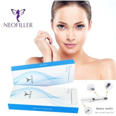 प्राकृतिक लंबे समय तक चलने वाले समाधान के लिए 1 मिलीलीटर हाइलूरोनिक एसिड फिलर