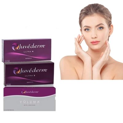 Juvederm Dermal Filler Injectable Gel with Cross-Linked Hyaluronic Acid for 6-9 Months 2ml सिरिंज में 2 से 9 महीने की अवधि के लिए