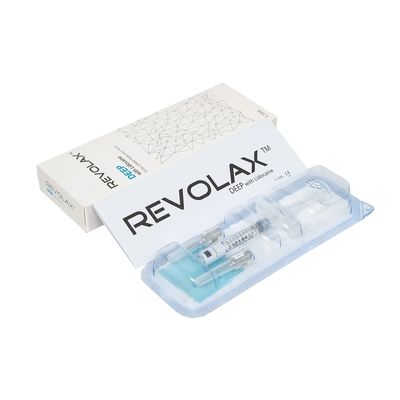 Revolax Dermal Filler Hyaluronic Acid Filler with 6-12 Months Duration क्रॉस-लिंक्ड HA और गैर-पशु व्युत्पन्न