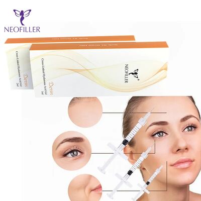 Neofiller Youthful Glow Hyaluronic Acid Dermal Filler with 24mg/ml 9-12 महीने तक एकाग्रता हाइपोडर्मिक इंजेक्शन के माध्यम से दीर्घायु