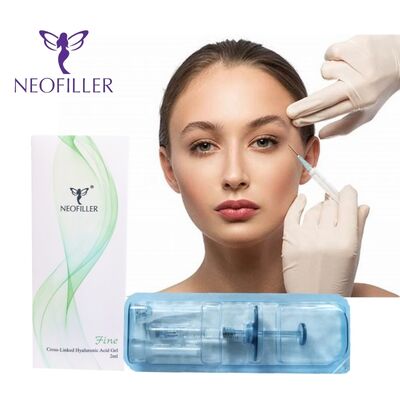 Neofiller 24mg-ml Hyaluronic Acid Dermal Filler इंजेक्शन योग्य जेल 9-12 महीने दीर्घायु हाइपोडर्मिक इंजेक्शन वृद्धि