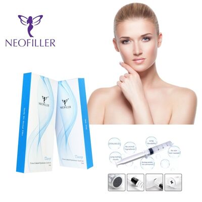 9-12 महीने दीर्घायु 24mg-ml Hyaluronic Acid Dermal Filler इंजेक्शन योग्य जेल चेहरे का नवीनीकरण वॉल्यूम बहाली