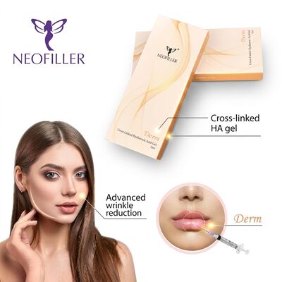 6-8 महीने विस्तारित अवधि Hyaluronic Acid Dermal Filler जैव संगत इंजेक्शन योग्य जेल 1ml सिरिंज फेशियल रिजुवेनेशन