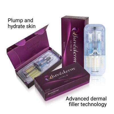 Gel Juvederm Dermal Filler झुर्रियों को चिकना करने और पेशेवरों के लिए चेहरे के समोच्च को बढ़ाने के लिए डिज़ाइन किया गया एक झुर्रियों विरोधी उत्पाद है