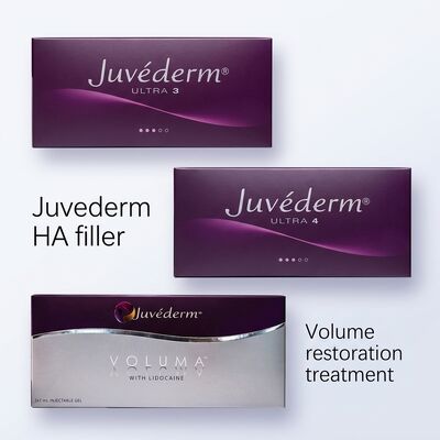 जेल फॉर्मूलेशन Juvederm Dermal Filler 2 गुना 1ml वॉल्यूम हाइपोडर्मिक इंजेक्शन गहराई चिकित्सा सौंदर्य प्रसाधन अनुप्रयोगों के लिए उपयुक्त