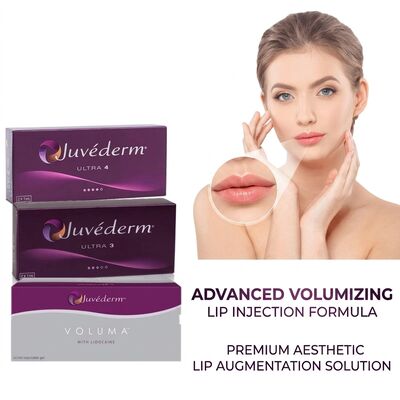 सिरिंज की मात्रा 2 1ml प्रति बॉक्स Juvederm Voluma Filler सुरक्षा चेहरे का आकृतिकरण मात्रा बढ़ाने के लिए इंजेक्शन योग्य त्वचा भराव