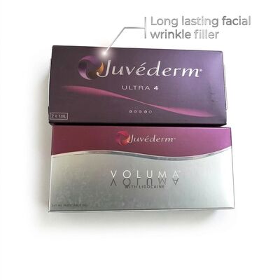 सिरिंज की मात्रा 1ml सिरिंज Juvederm Dermal Filler सुरक्षा प्रदान करता है अवधि 9 से 12 महीने त्वचा कायाकल्प के लिए आदर्श