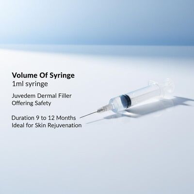 सिरिंज की मात्रा 1ml सिरिंज Juvederm Dermal Filler सुरक्षा प्रदान करता है अवधि 9 से 12 महीने त्वचा कायाकल्प के लिए आदर्श