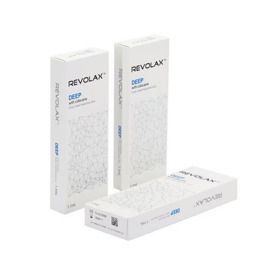 फ्रीजिंग से बचें Revolax Dermal Filler Fine Deep Sub Q Concentration 20 mg per mL गहरे चेहरे के वॉल्यूम और झुर्रियों के उपचार के लिए इंजेक्शन योग्य
