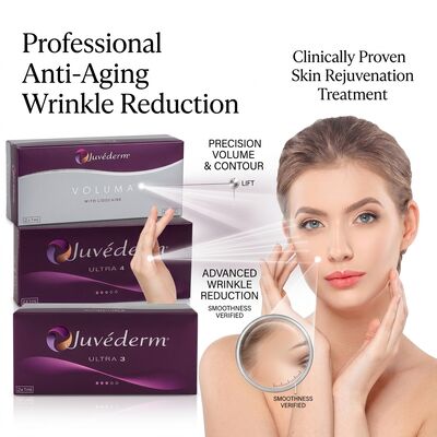 Juvederm अल्ट्रा 3 लिप फिलर इंजेक्शन योग्य हिअल्यूरोनिक एसिड डर्मल फिलर 24mg/ml लिप वॉल्यूम परिभाषा के लिए