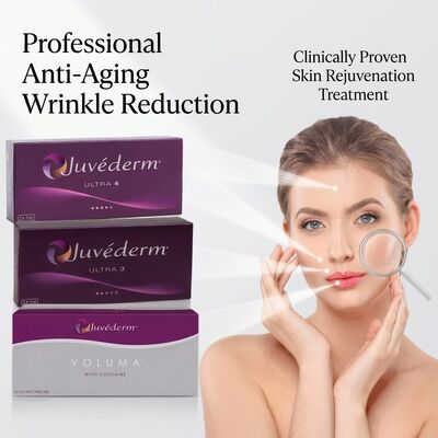 Juvederm अल्ट्रा 3 लिप फिलर इंजेक्शन योग्य हिअल्यूरोनिक एसिड डर्मल फिलर 24mg/ml लिप वॉल्यूम परिभाषा के लिए