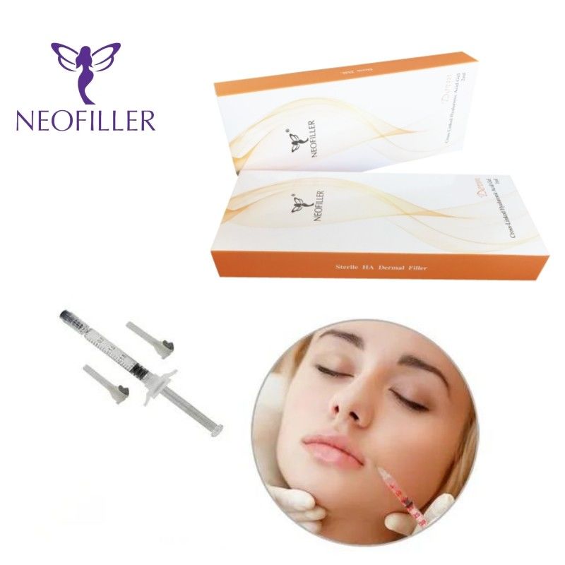 Neofiller 2ml Hyaluronic Acid Dermal Filler Lido इंजेक्शन योग्य जेल चेहरे का नवीनीकरण बढ़ाने वाला