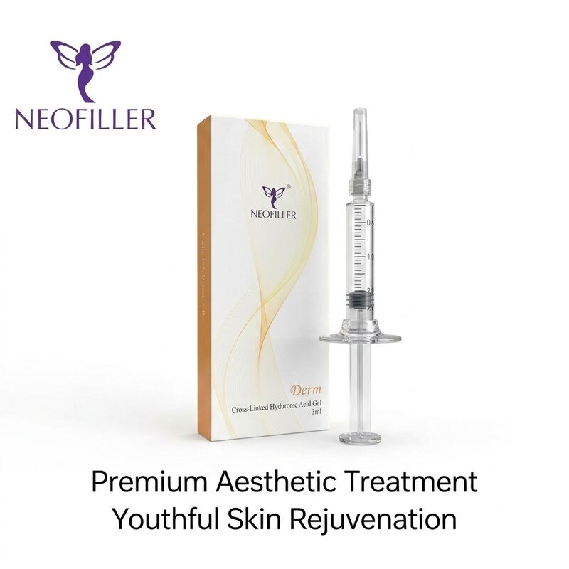 6-8 महीने विस्तारित अवधि Hyaluronic Acid Dermal Filler जैव संगत इंजेक्शन योग्य जेल 1ml सिरिंज फेशियल रिजुवेनेशन
