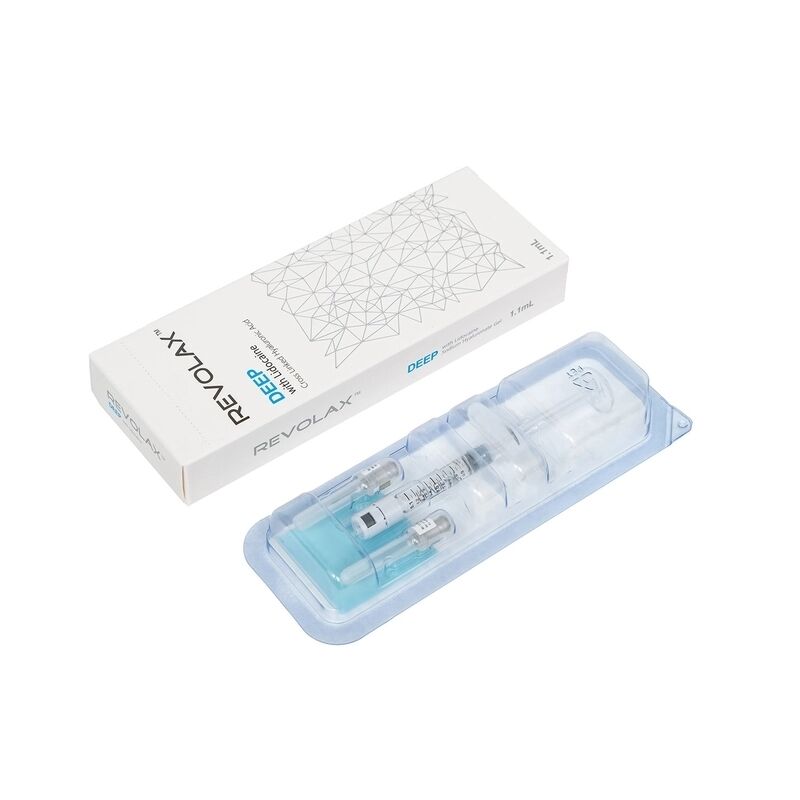 Hyaluronic Acid Revolax Dermal Filler चिकनी और लोचदार जेल स्थिरता चेहरे की मात्रा बढ़ाने और झुर्रियों के उपचार प्रदान करता है