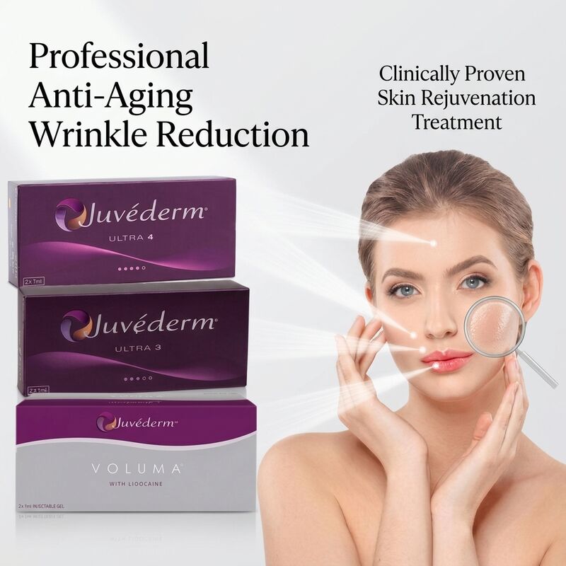 Juvederm अल्ट्रा 3 लिप फिलर इंजेक्शन योग्य हिअल्यूरोनिक एसिड डर्मल फिलर 24mg/ml लिप वॉल्यूम परिभाषा के लिए