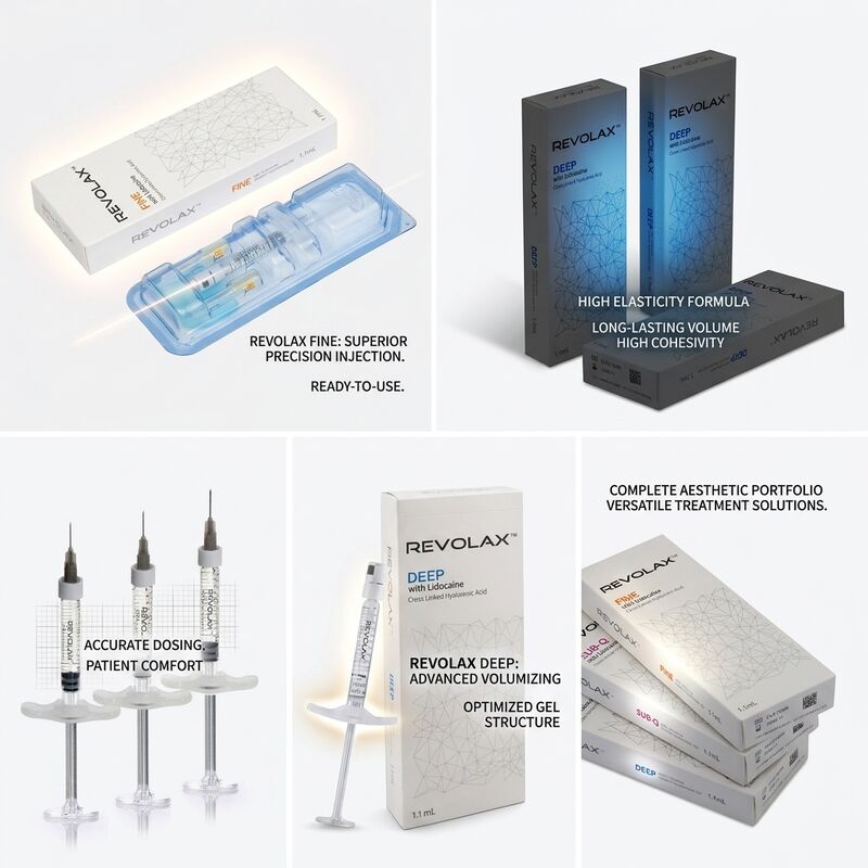 Revolax Fine Forehead Filler Monophasic Hyaluronic Acid Dermal Filler 1.1ml माथे की रेखा सुधार के लिए